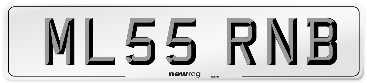 ML55 RNB Number Plate from New Reg